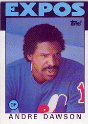 1986 Topps Baseball Cards      760     Andre Dawson